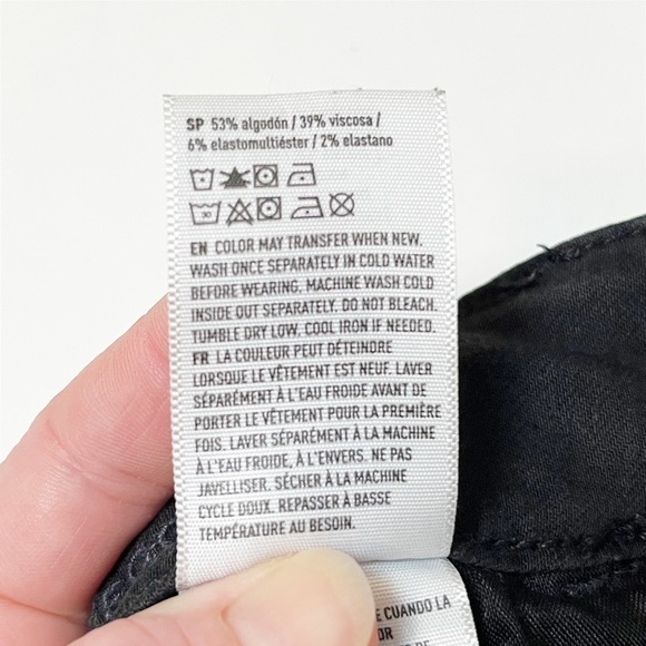 American Eagle Super High Rise Jegging 00 skinny jeans‎ black ripped button fly - Picture 8 of 12